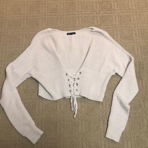 Kendall & Kylie Cream Sweater